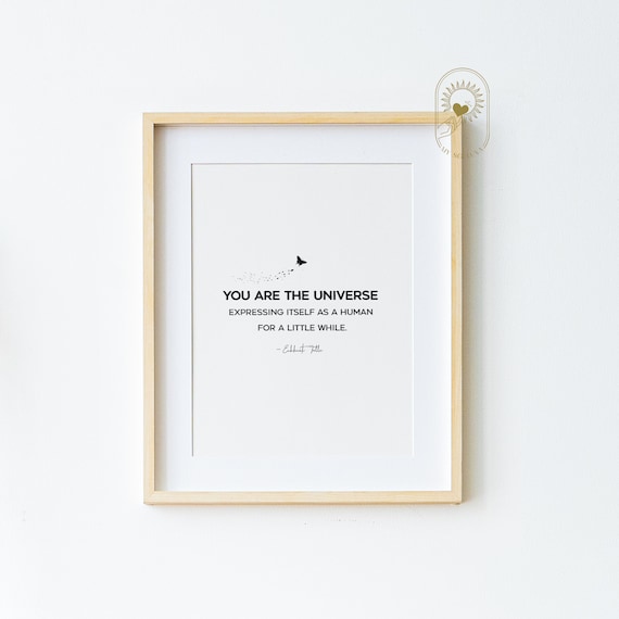 Eckhart Tolle You Are the Universe Expressing Itself as a Human Poster