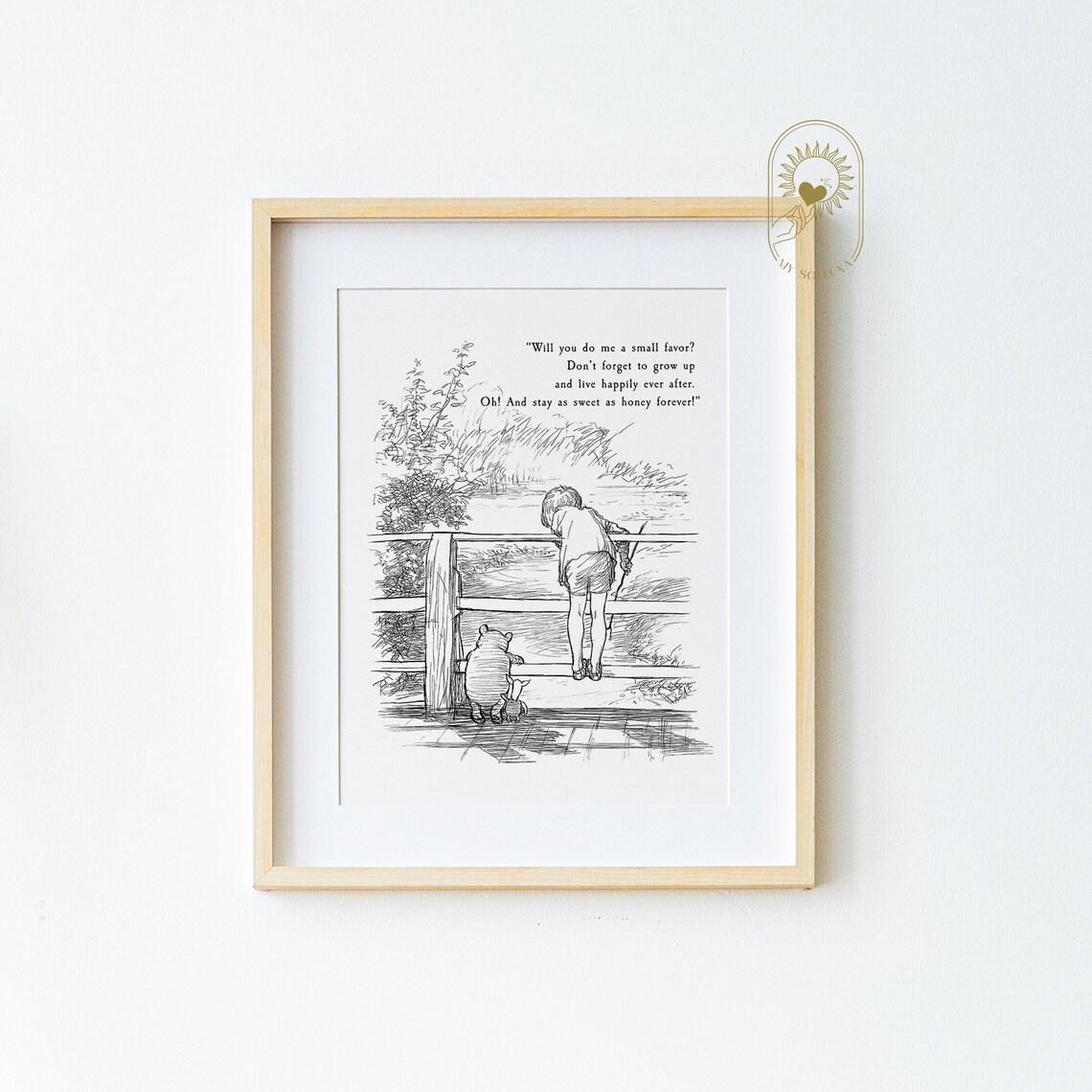 Winnie The Pooh Nursery Art, Classic Nursery Decor