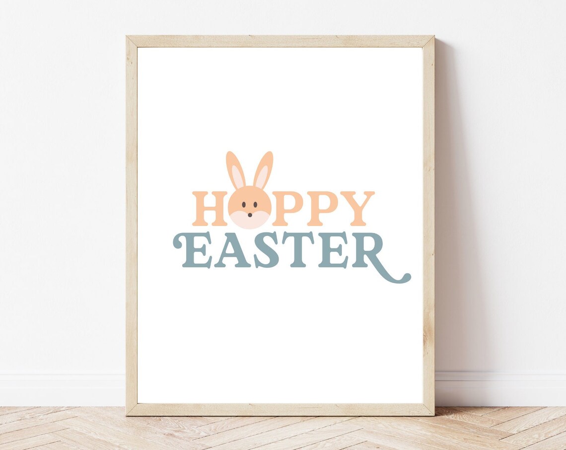 Hoppy Easter, Cute Pastel Kids Room Decor