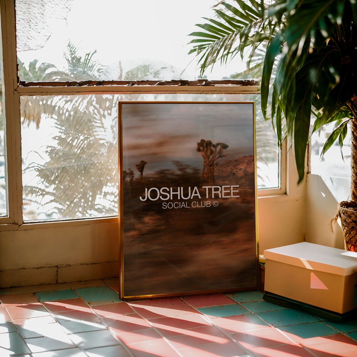 Joshua Tree Desert Dusk Social Club Photography Style Travel Poster - Image 4