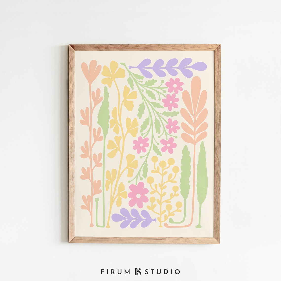 Danish Pastel Wildflower Art Print, Nursery Decor - Image 2