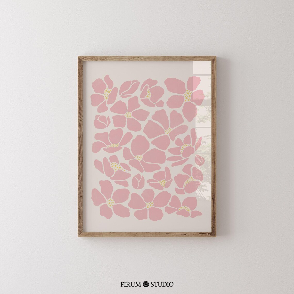 Pink Flowers Art Print, Floral Nursery Wall Art - Image 2
