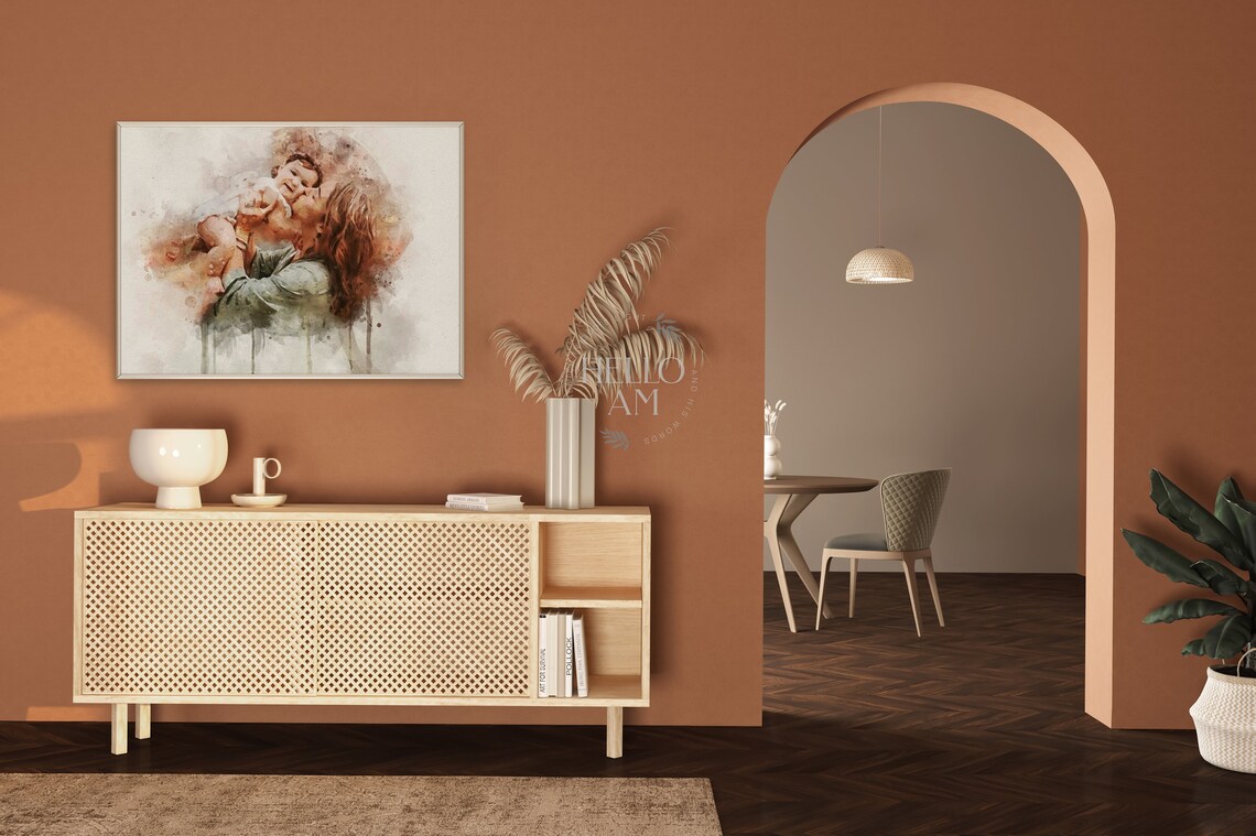 Personalised Mother's Day Portrait Art Print for Mum - Image 2