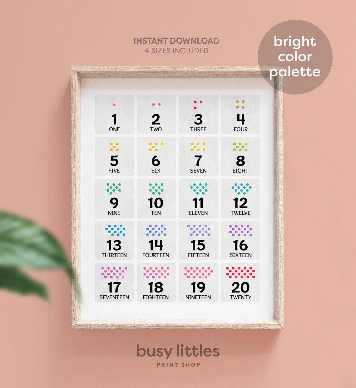 Numbers 1-20 Counting Poster, Preschool Classroom Decor - Image 7