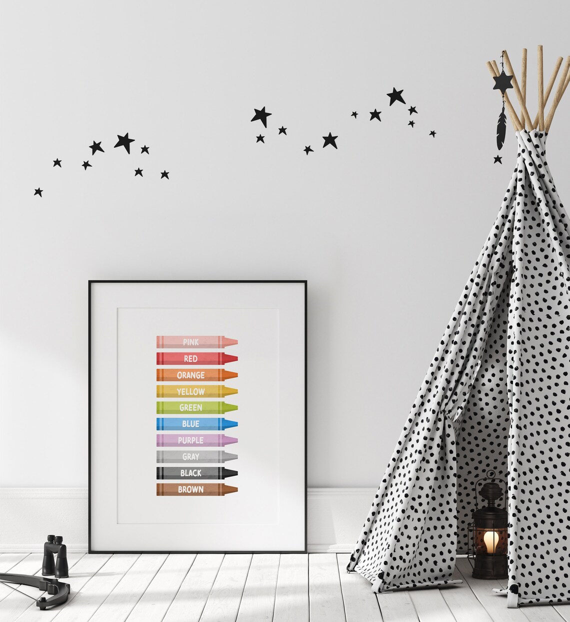 Colors Educational Poster, Classroom Learning Art Print - Image 3
