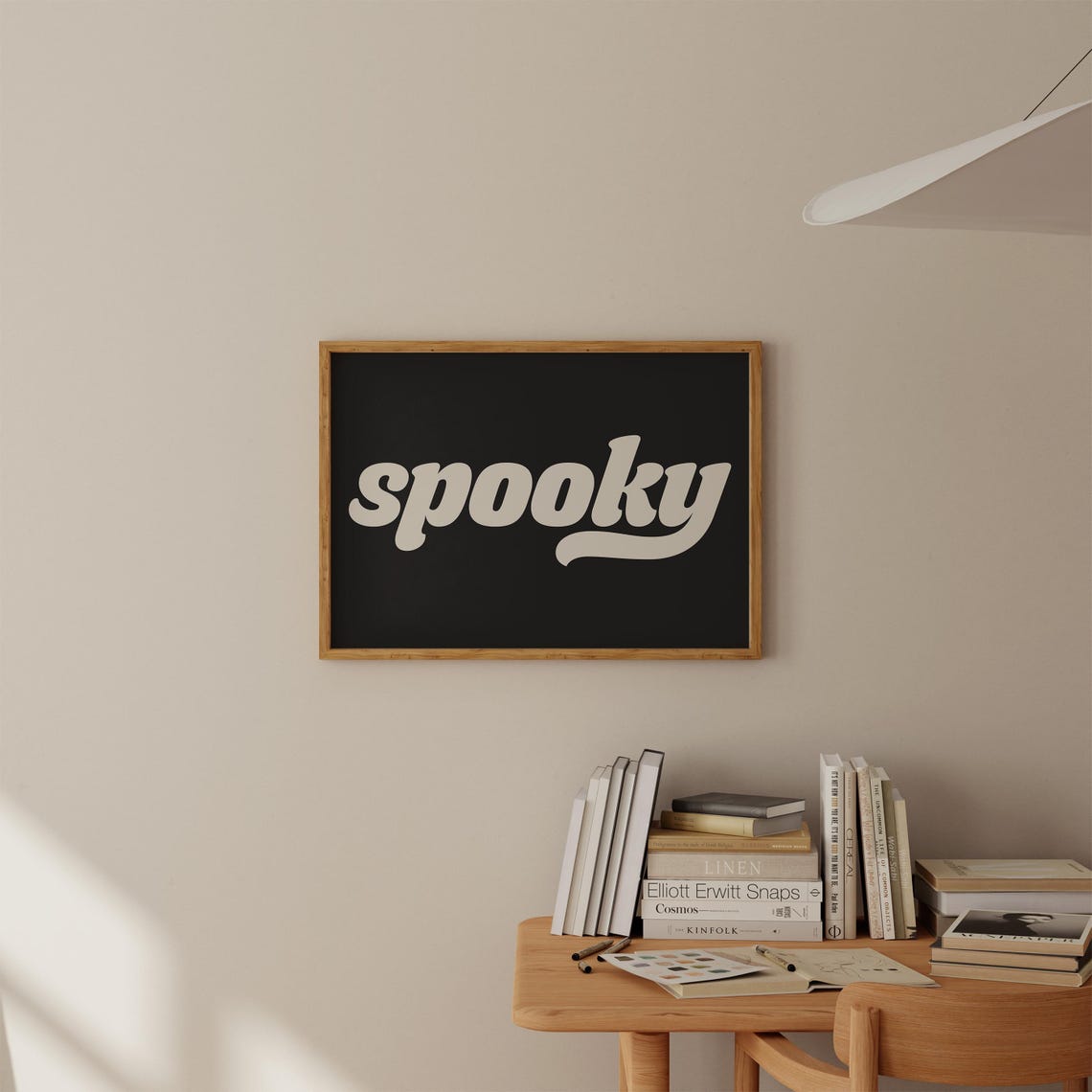 Spooky Script Typography Black Background Halloween Party Poster - Image 4