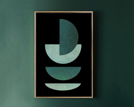 Geometric Abstract, Mid-Century Modern Poster