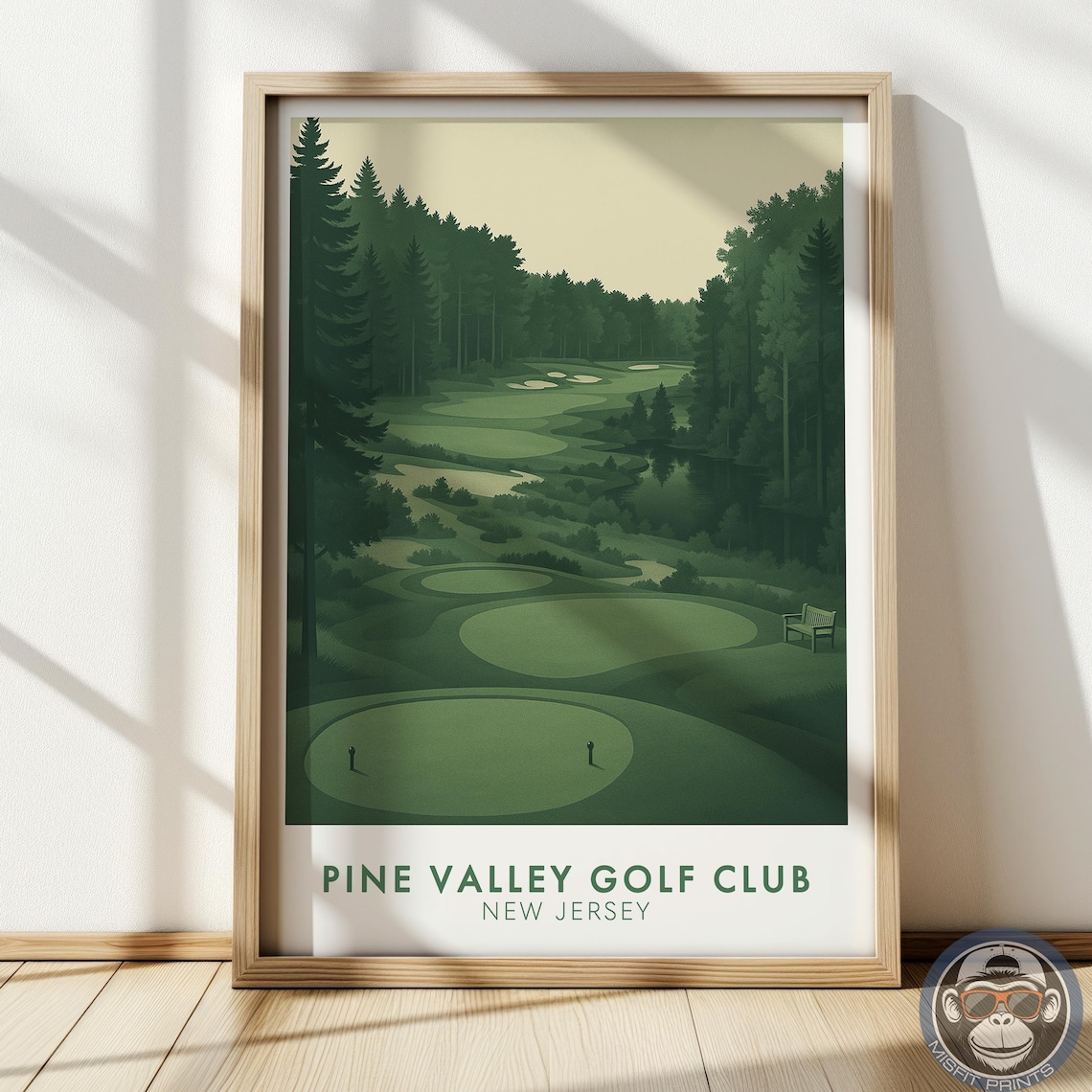 Pine Valley Golf Course Vintage Art Print, New Jersey