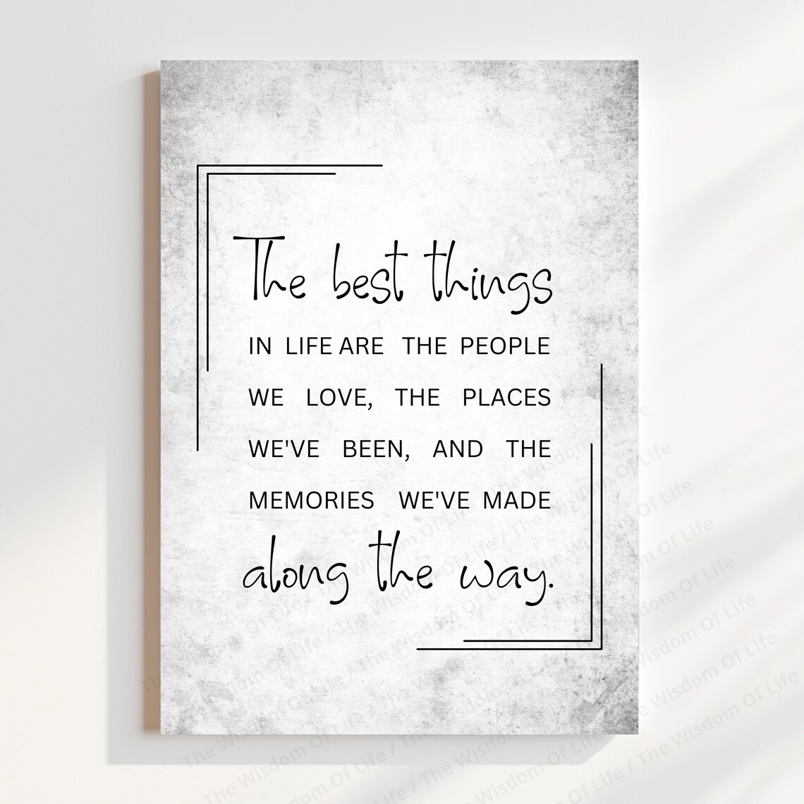 The Best Things in Life Are the People We Love Quote Wall Art