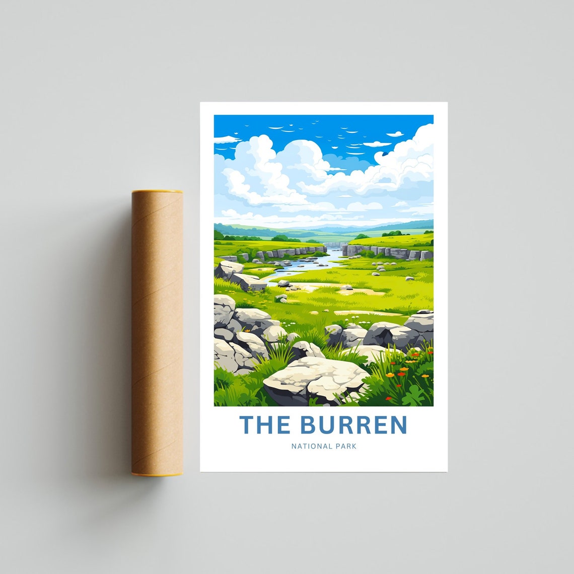 Personalized The Burren National Park Ireland Custom Text Poster - Image 4