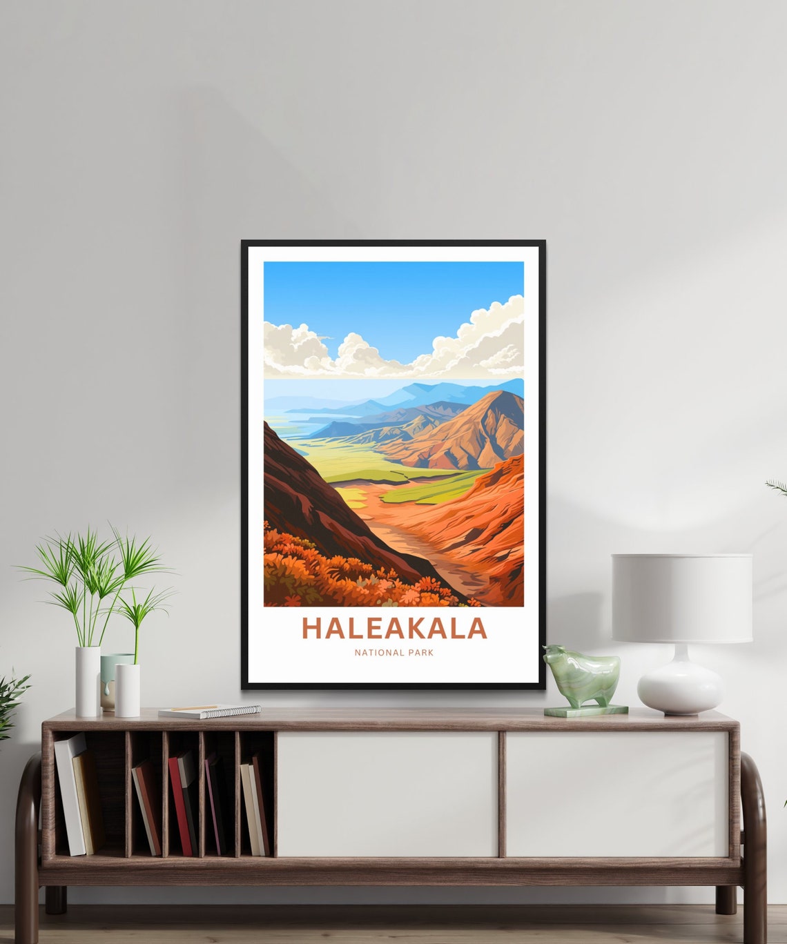 Haleakala National Park Hawaii Red Volcano Valley Scenic Poster - Image 2