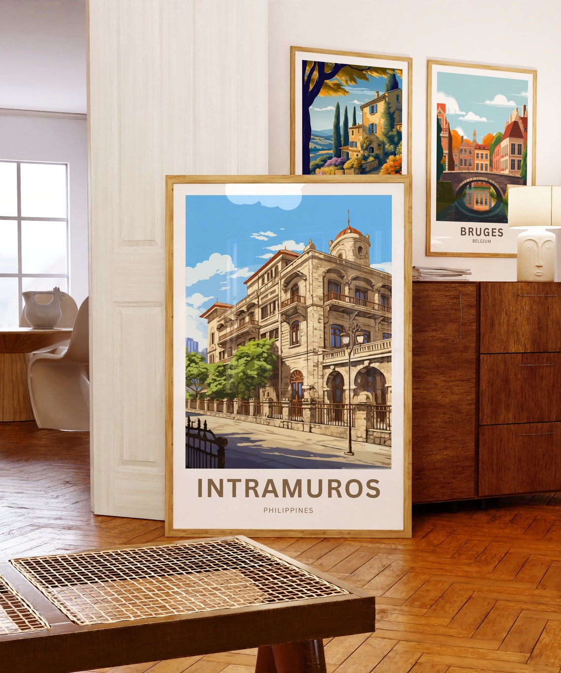 Intramuros Philippines Colonial Stone Heritage Building Travel Poster - Image 5