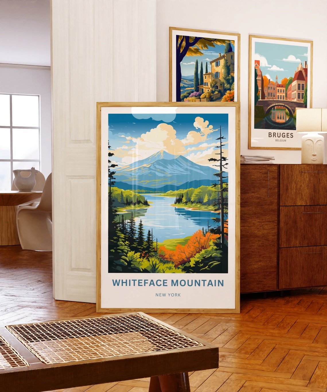 Whiteface Mountain New York Autumn Lake Foliage Travel Poster - Image 5