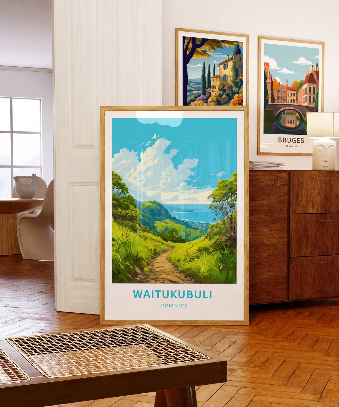 Waitukubuli Dominica Green Valley Coastal Trail View Travel Poster - Image 5