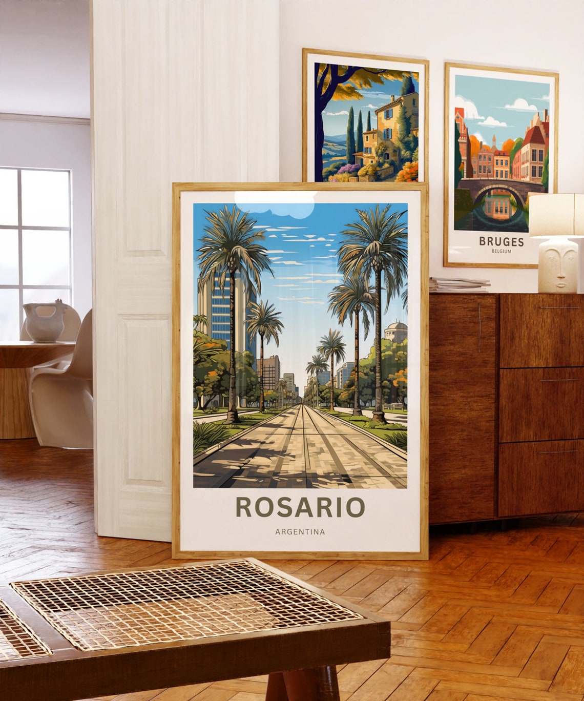 Personalized Rosario Travel Print Rosario Poster Argentina Wall Art Framed Present Gift Argentina Present - Image 5