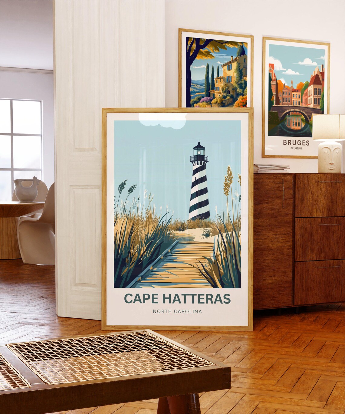 Cape Hatteras North Carolina Lighthouse Dune Boardwalk Travel Poster - Image 5