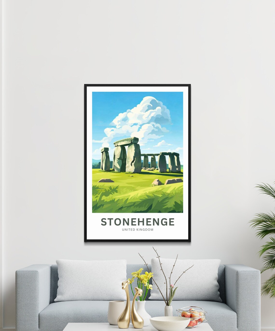 Stonehenge Travel Poster, United Kingdom Wall Art - Image 3