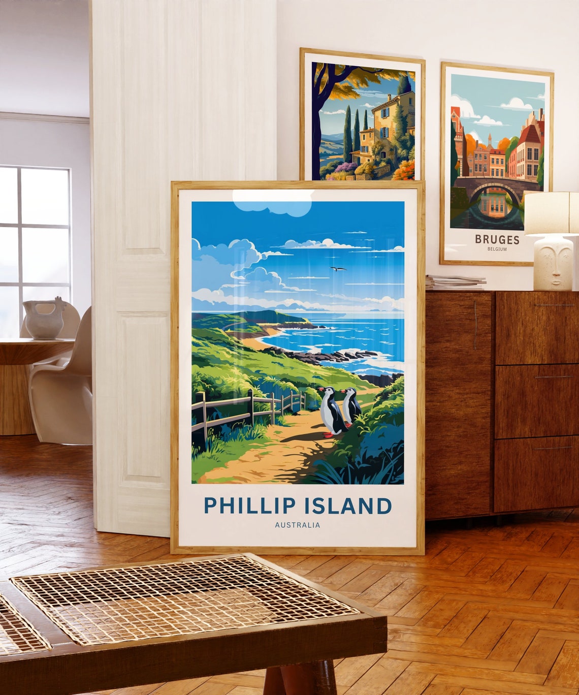 Phillip Island Australia Personalized Penguins Coast Travel Poster Art - Image 5
