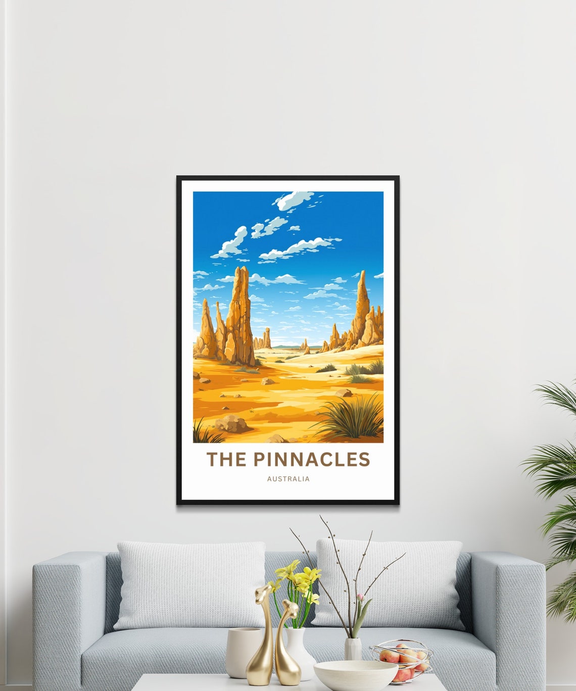 The Pinnacles Australia Desert Limestone Formations Art Poster - Image 3
