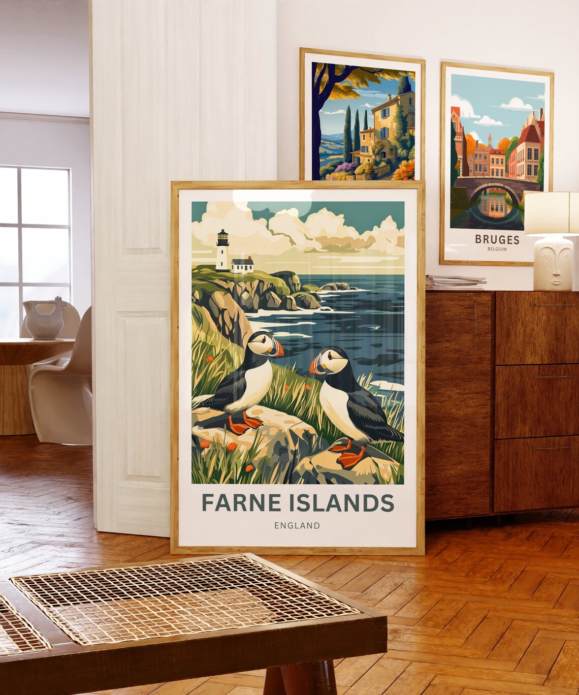 Personalized Farne Islands Travel Poster, Northumberland - Image 5