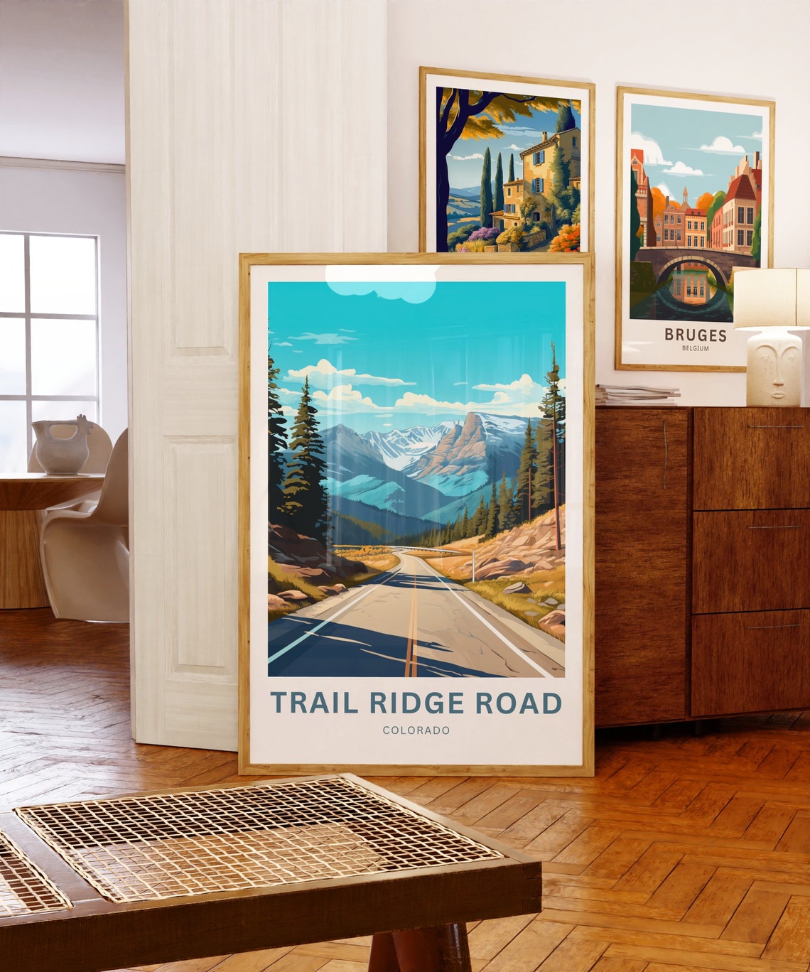 Trail Ridge Road Colorado Mountain Drive Custom Travel Poster - Image 5