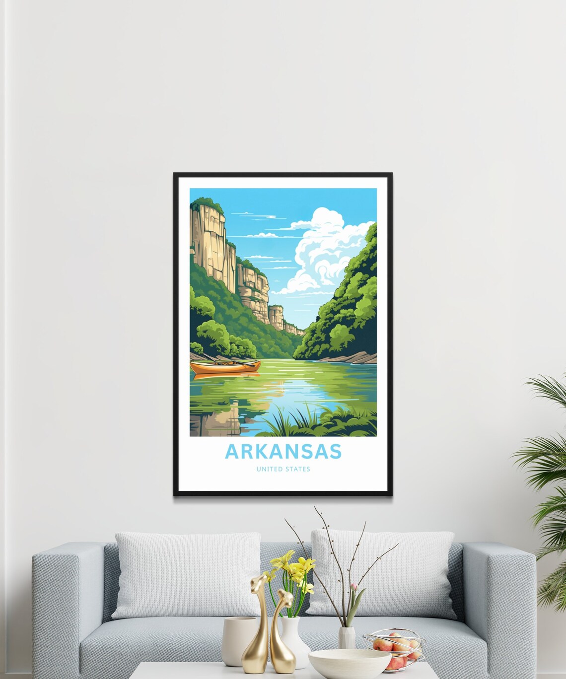 Personalized Arkansas Travel Poster, United States - Image 3