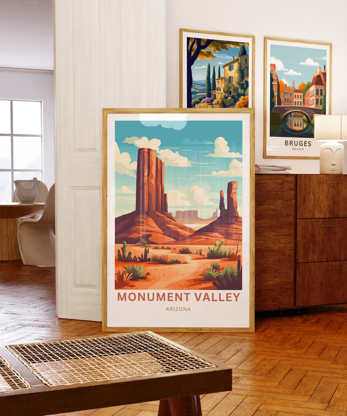 Personalized Monument Valley Arizona Red Rock Desert Travel Poster - Image 5
