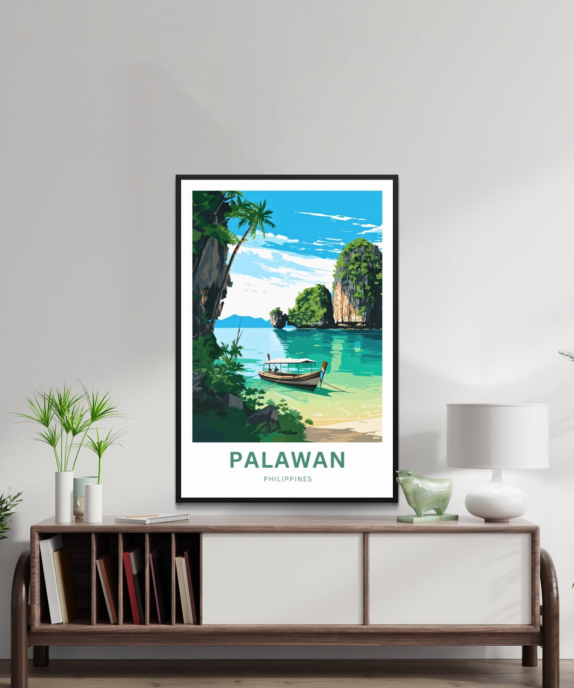 Palawan Travel Poster, Philippines Place Print - Image 2