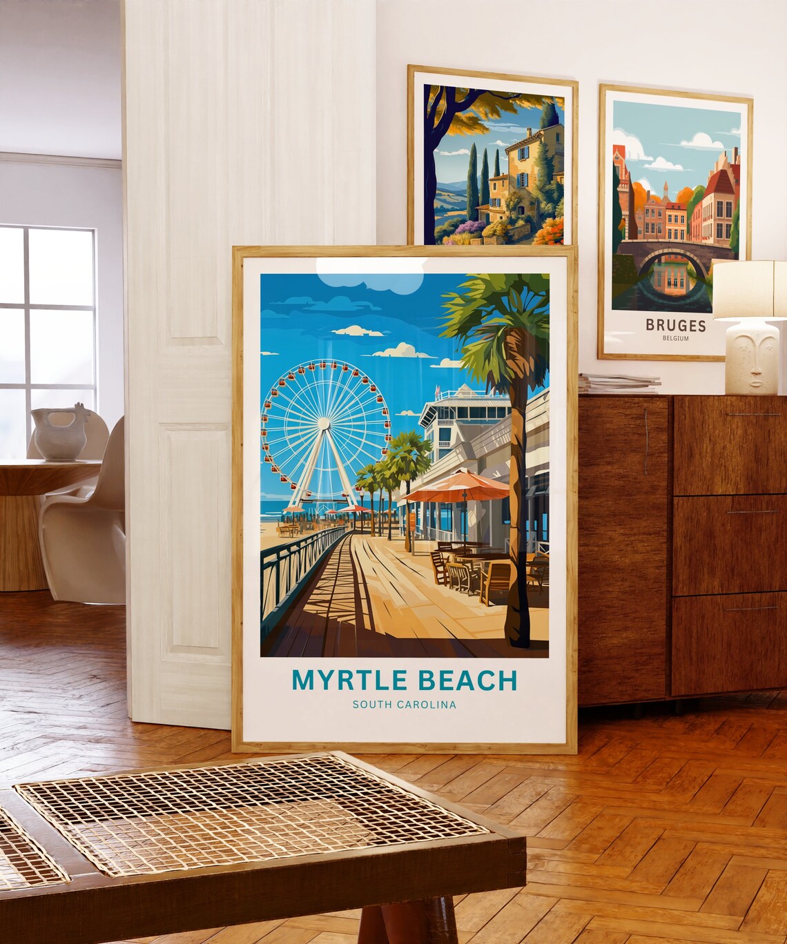 Myrtle Beach South Carolina Present Travel Poster - Image 5