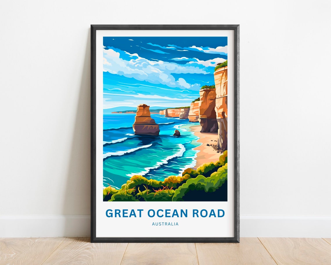 Great Ocean Road Australia Twelve Apostles Cliffsides Poster
