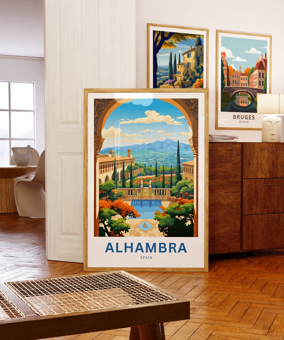 Alhambra Travel Poster, Spain Wall Art Print - Image 5