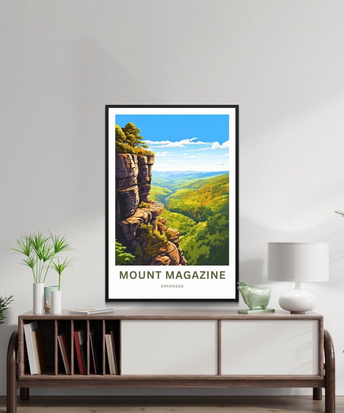 Mount Magazine Arkansas Grand Bluff Valley Overlook Travel Poster - Image 2