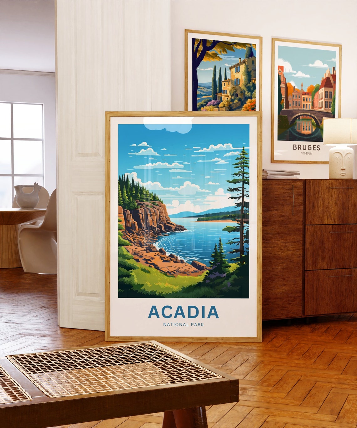 Personalized Acadia National Park Rocky Coast Cliff Gift Poster - Image 5