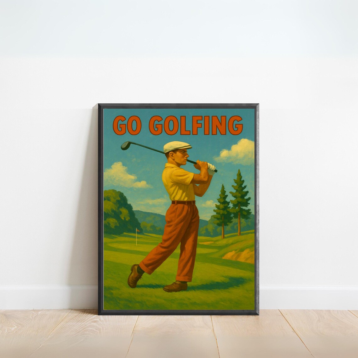 Retro Golf Poster For Lovers And Enthusiasts