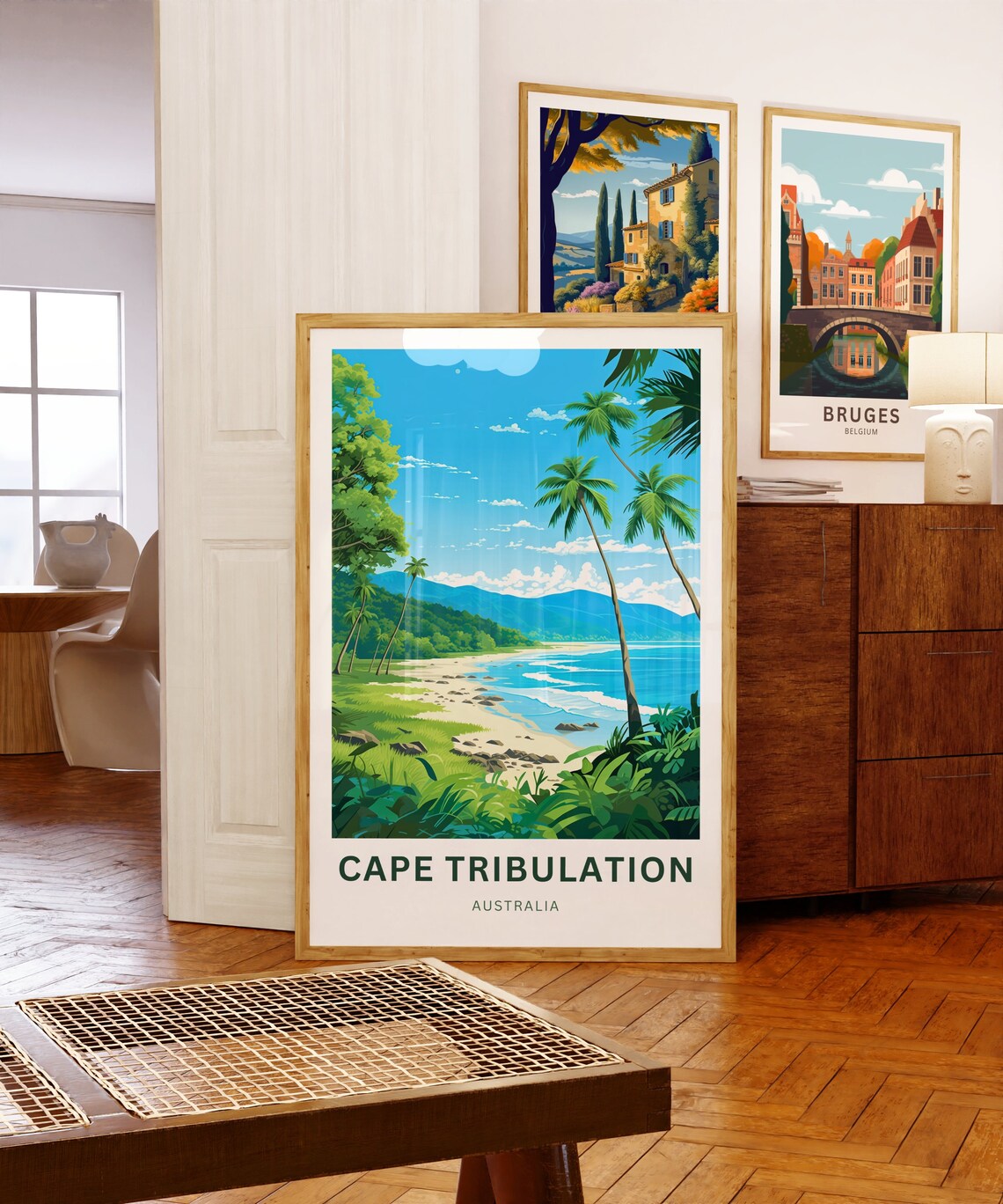 Cape Tribulation Australia Turquoise Ocean Beach Vintage Travel Poster - Image 5