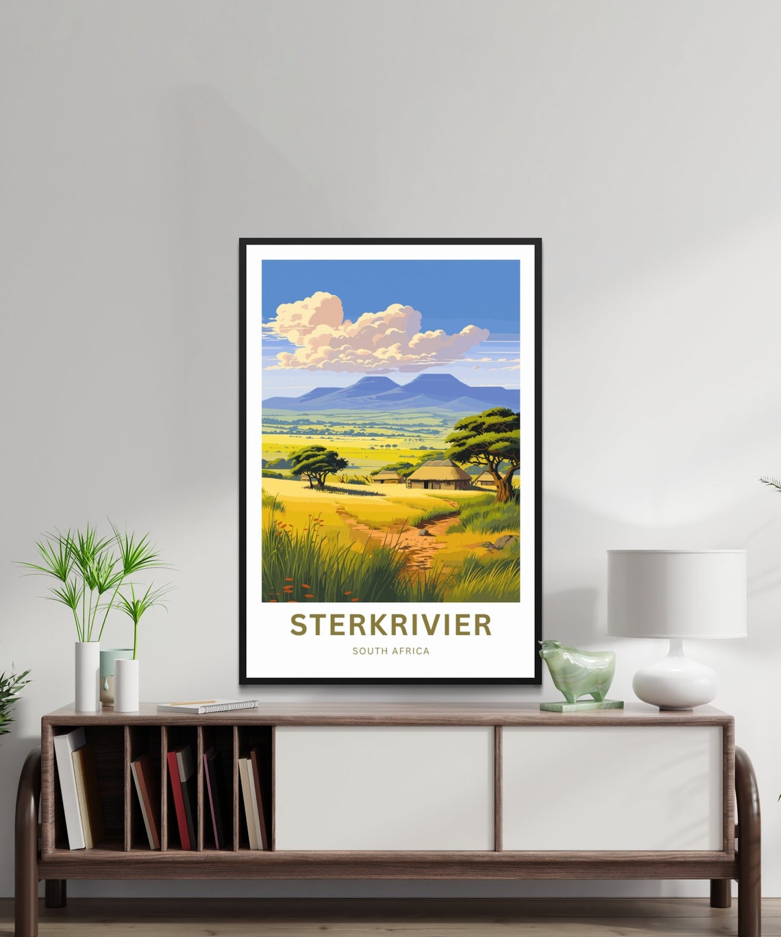 Sterkrivier South Africa Savanna Custom African Landscape Poster - Image 2