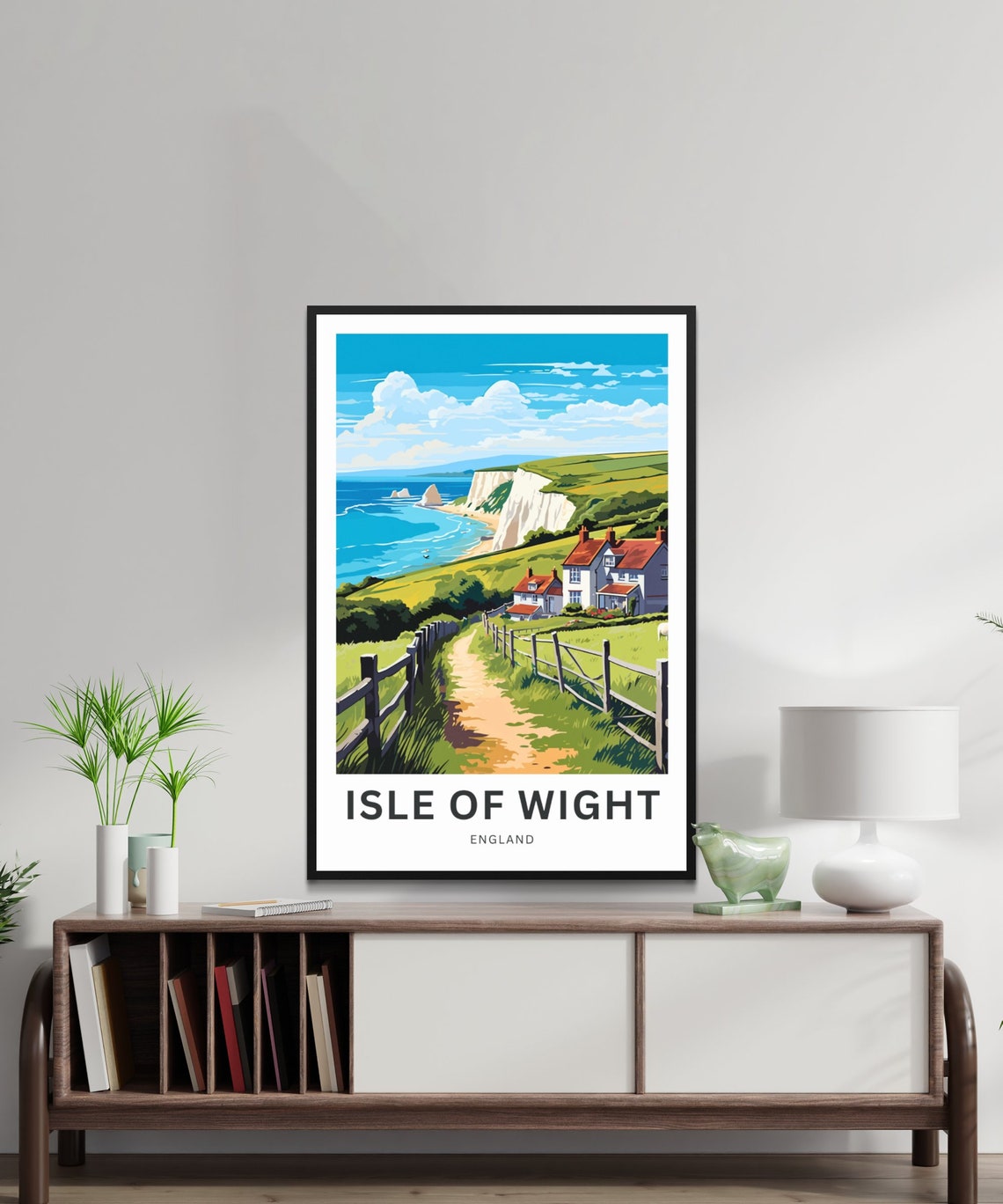Personalized Isle of Wight Countryside Cottages Custom Poster - Image 2