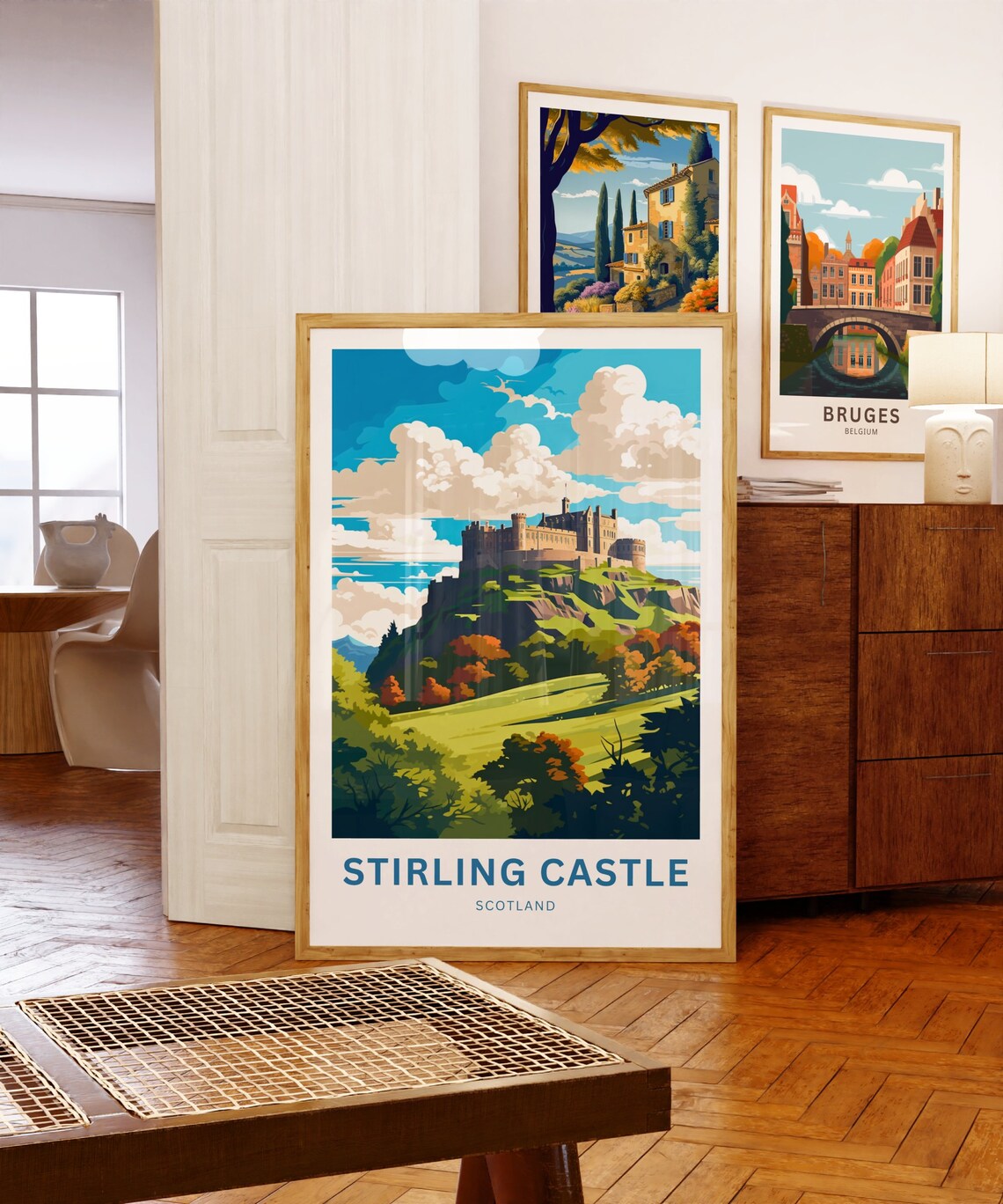 Stirling Castle Scotland Hilltop Fortress Vista Travel Poster - Image 5