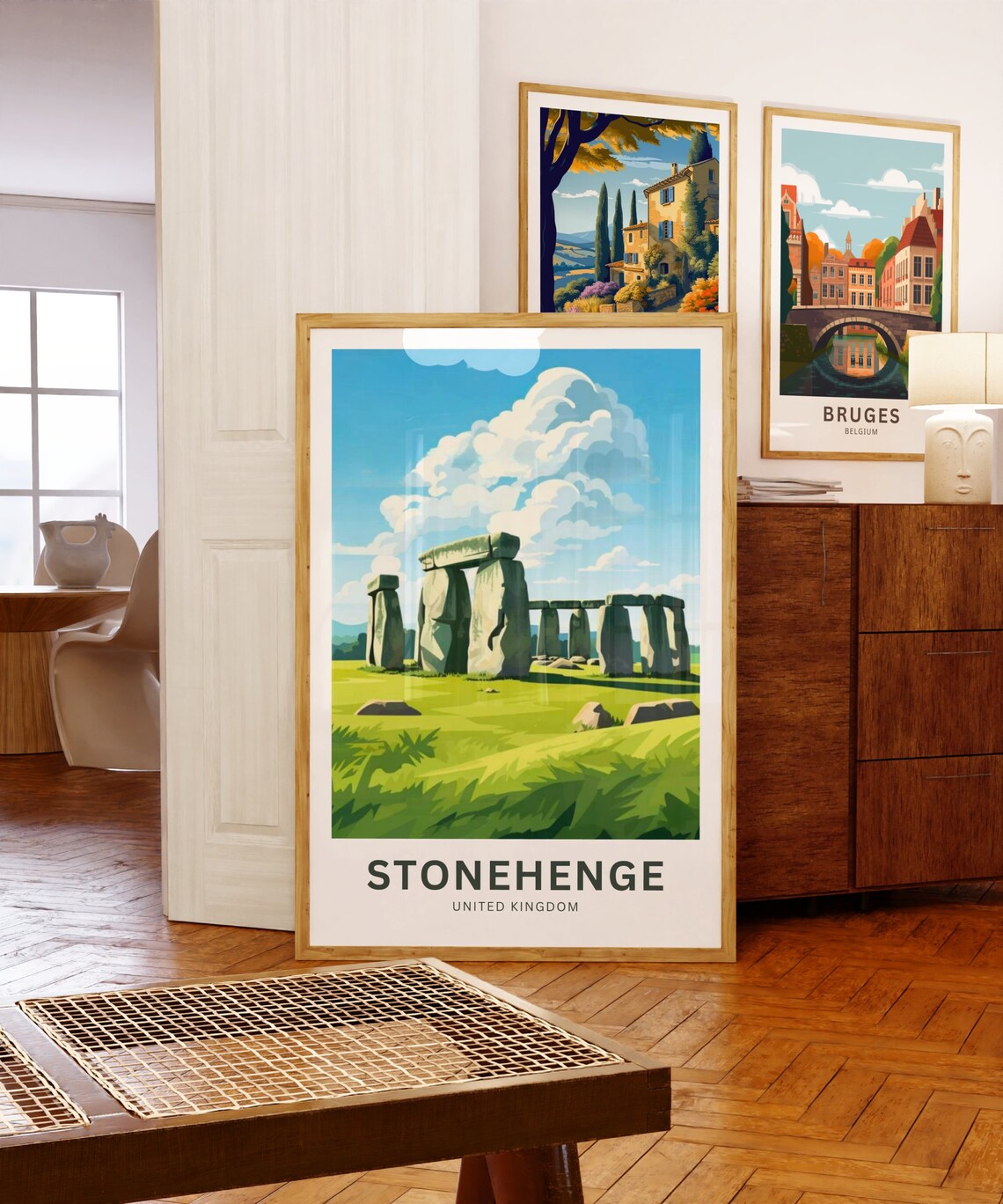 Stonehenge Travel Poster, United Kingdom Wall Art - Image 5