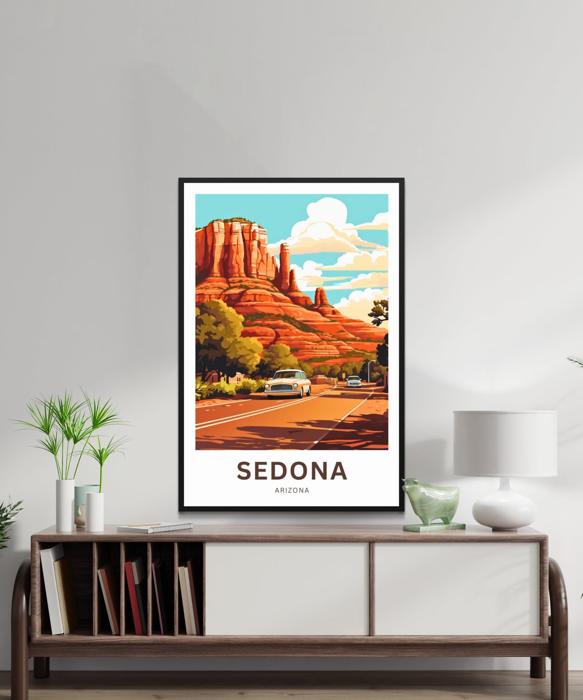 Sedona Arizona Red Rocks Road Trip Personalized Travel Poster - Image 2