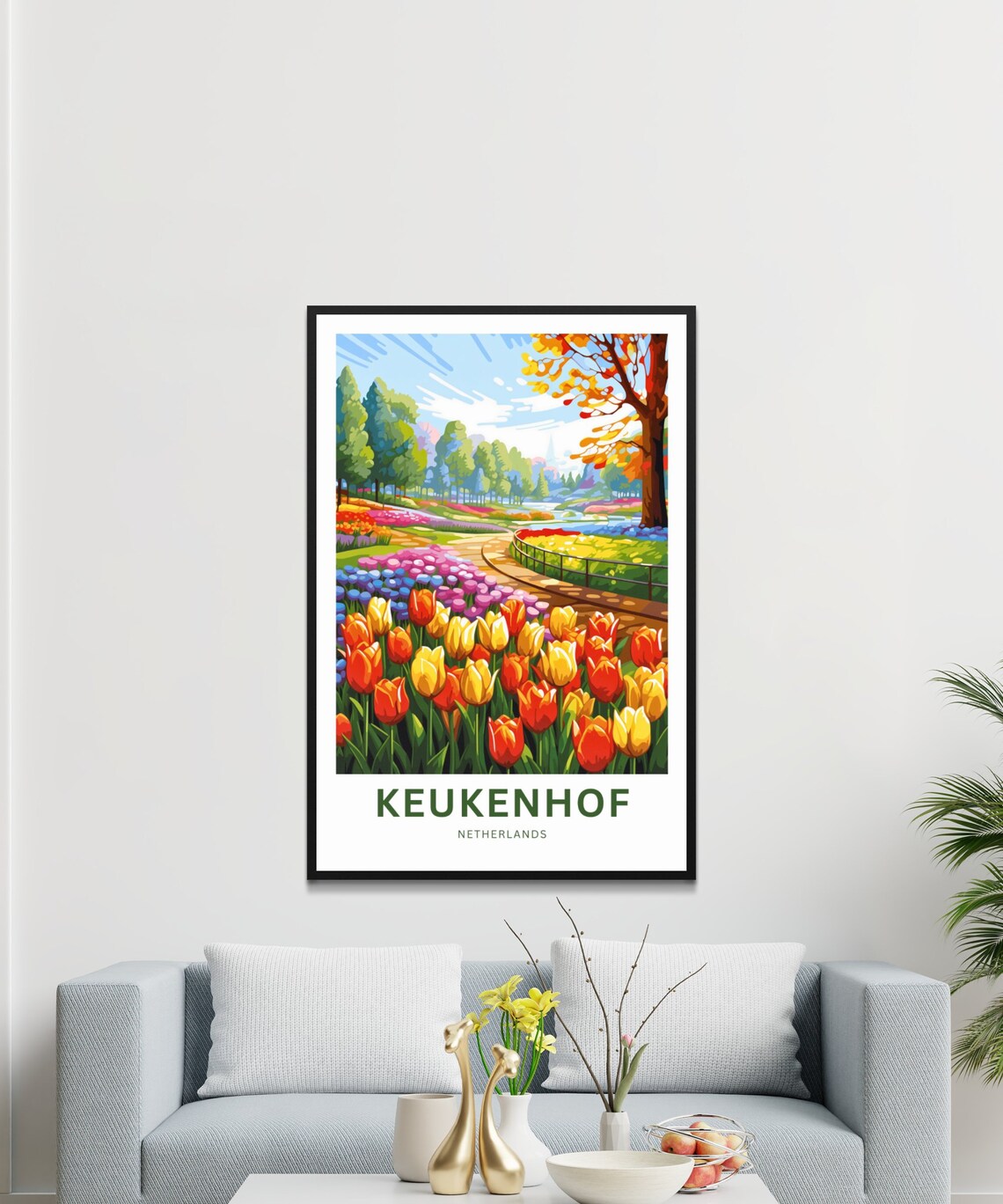Keukenhof Travel Poster, Netherlands Wall Art Print - Image 3