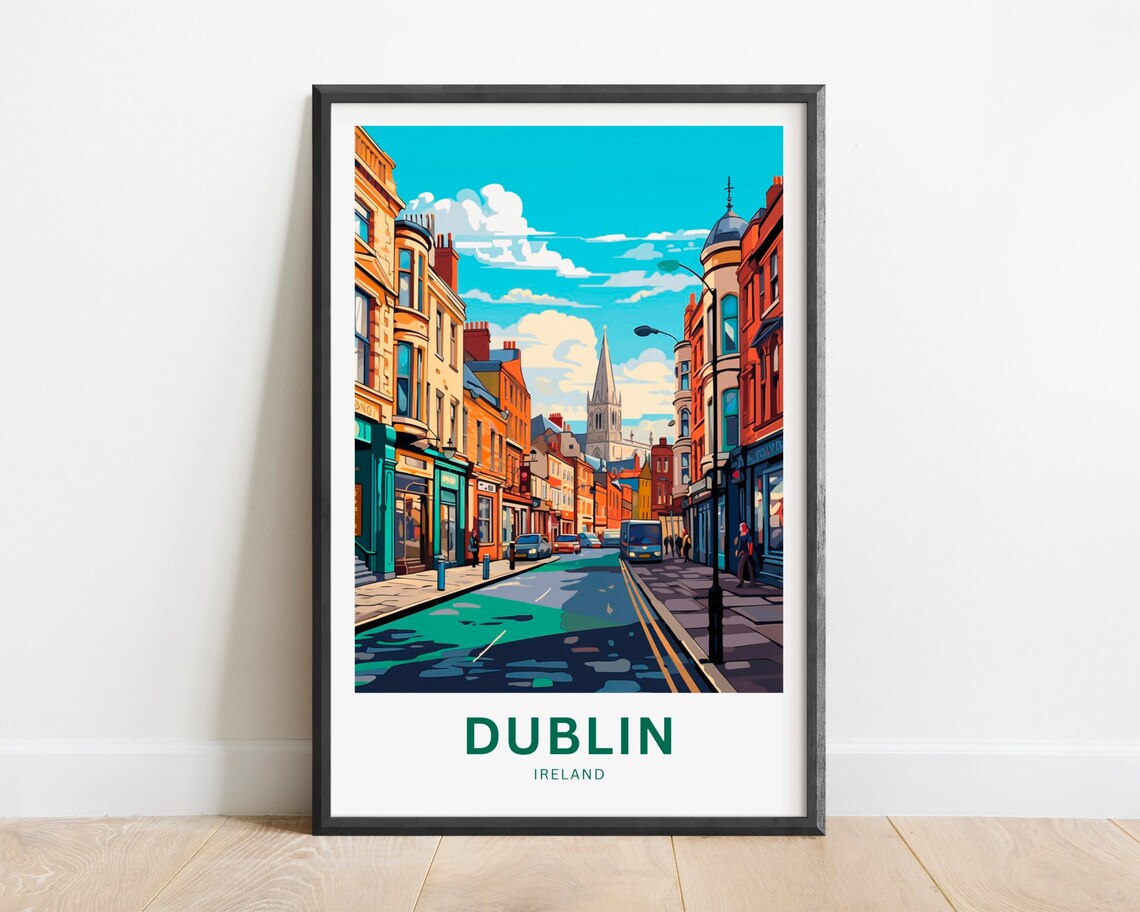 Dublin Ireland Gift Travel Poster