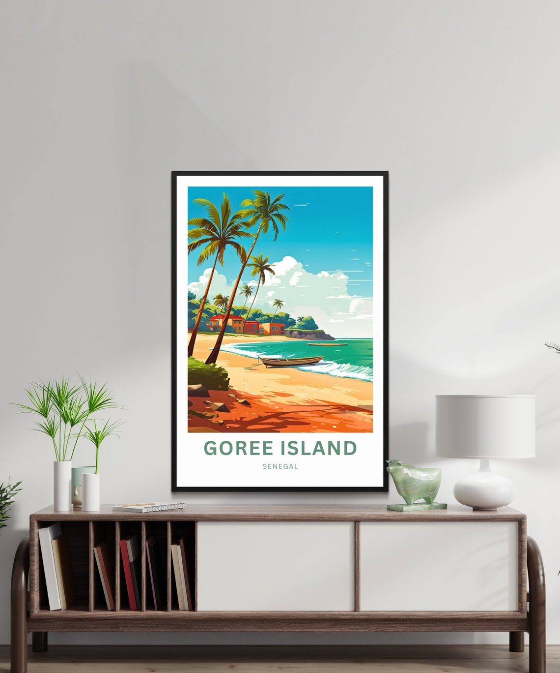 Personalized Goree Island Senegal Cliff Coast Scenic Travel Poster - Image 3