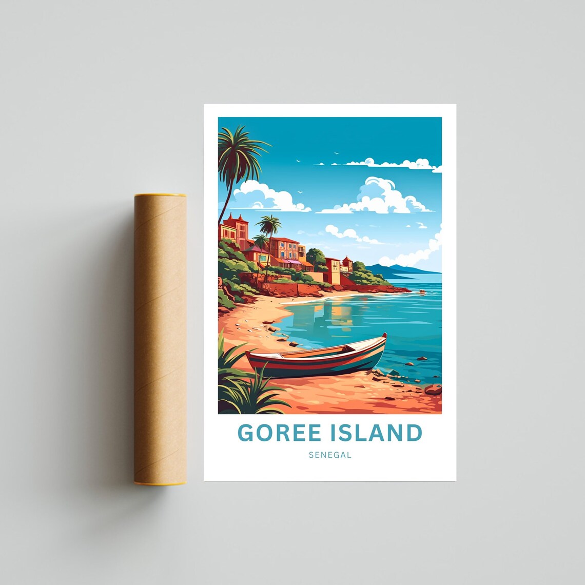 Personalized Goree Island Travel Poster, Senegal - Image 4