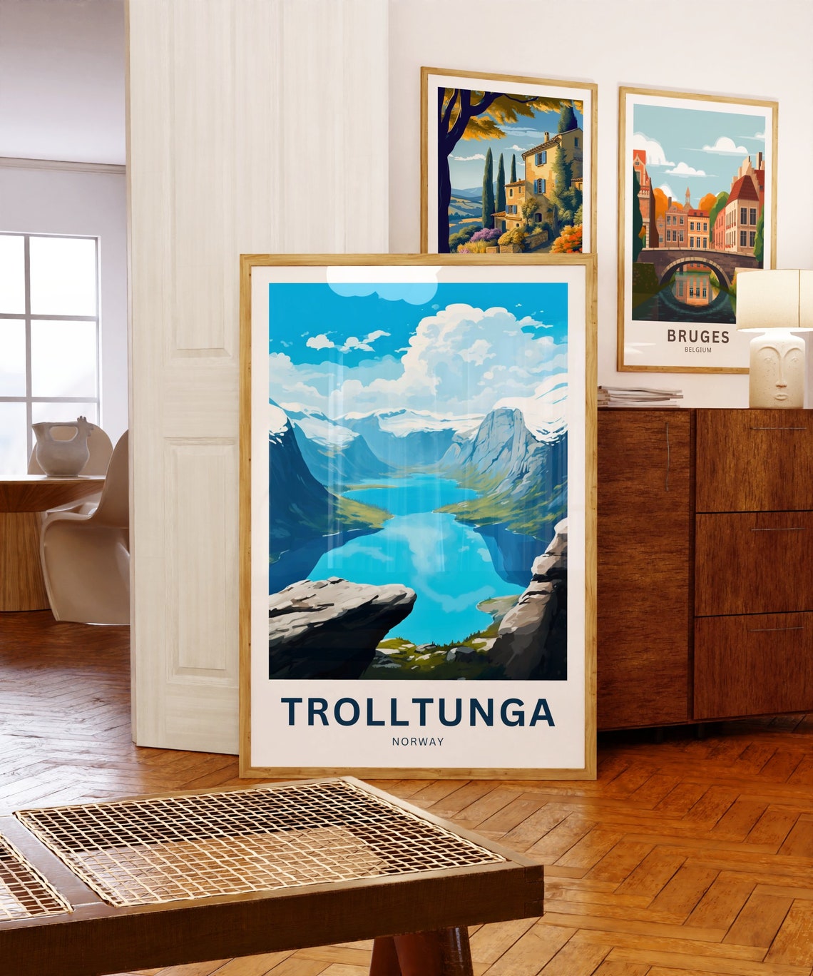 Personalized Trolltunga Norway Rock Ledge Over the Fjord Poster - Image 5