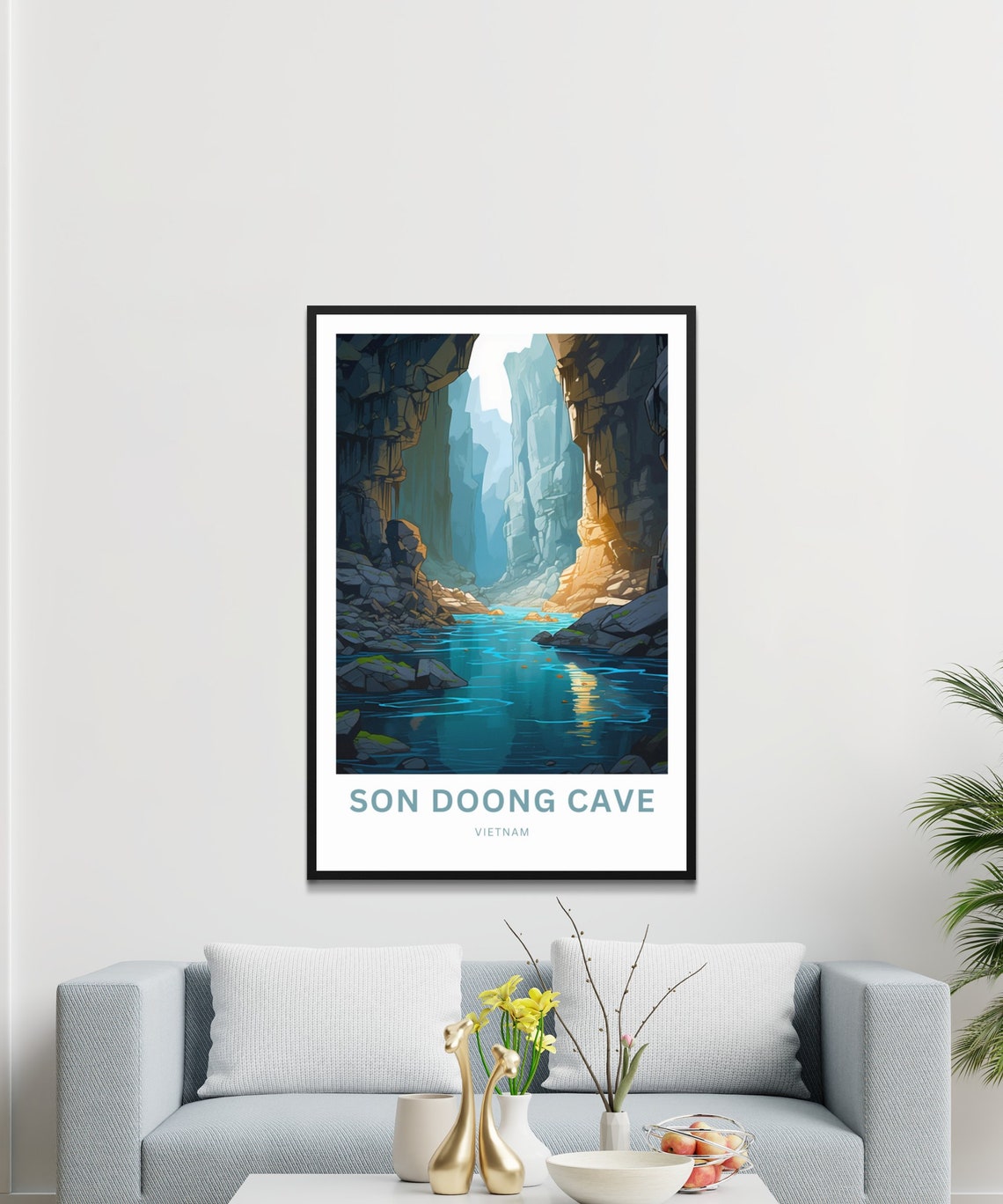 Son Doong Cave Vietnam Personalized Underground River Gorge Poster - Image 3