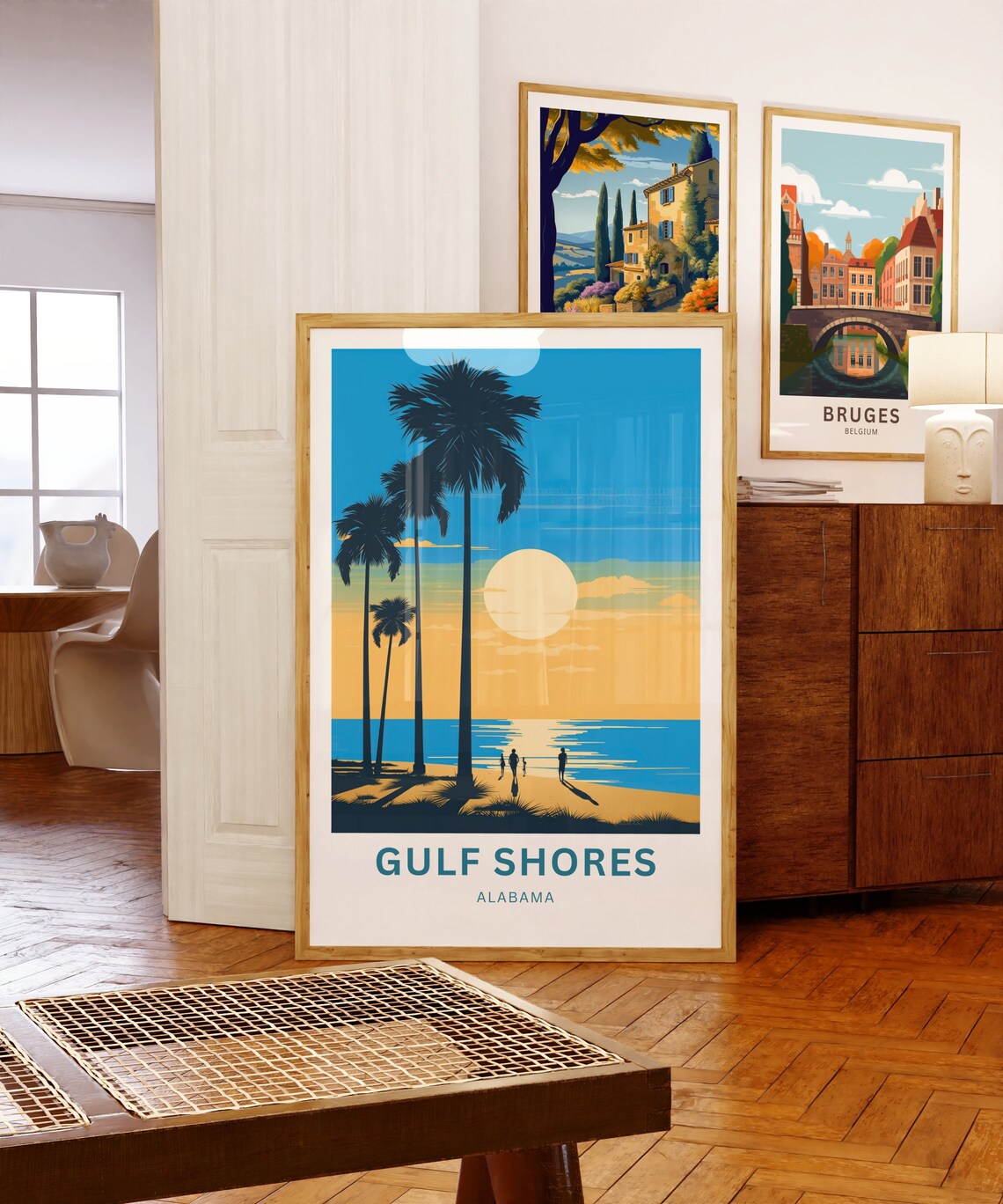 Personalized Gulf Shores Travel Print, Alabama Poster - Image 5