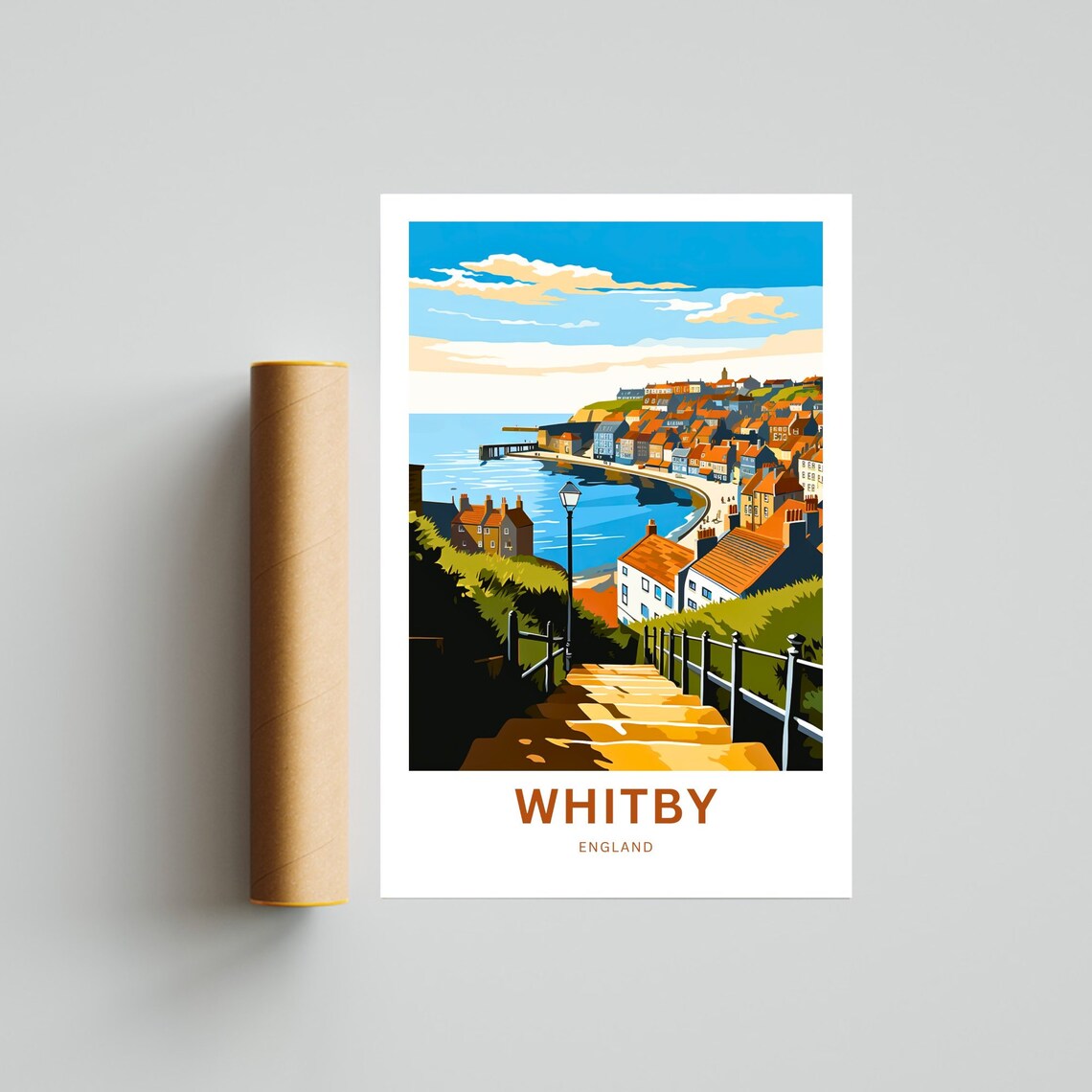 Whitby Travel Poster, England Place Print - Image 4