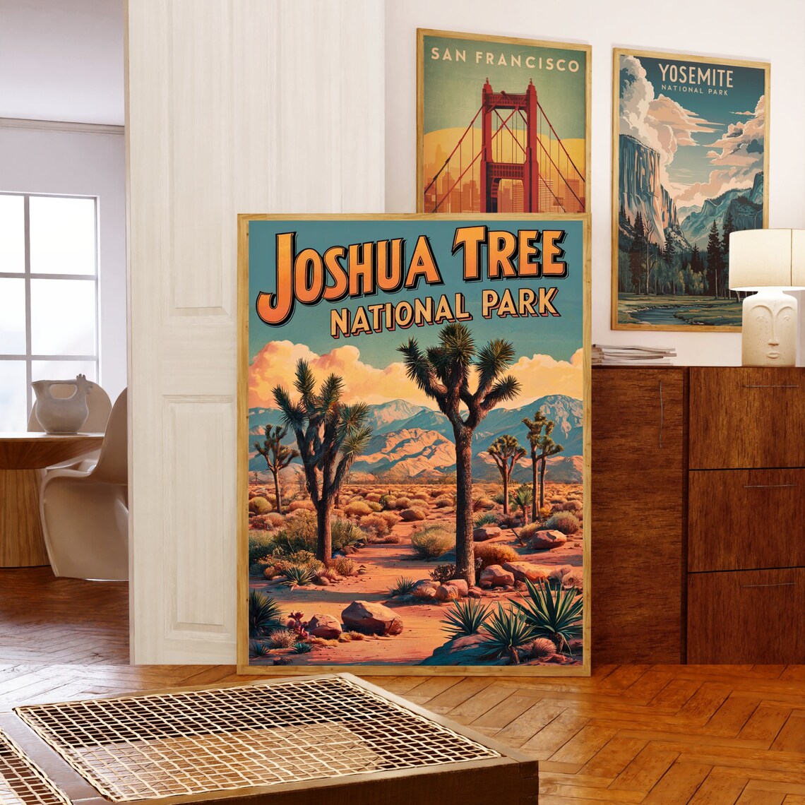 Joshua Tree National Park Desert Landscape Vintage Travel Poster - Image 5