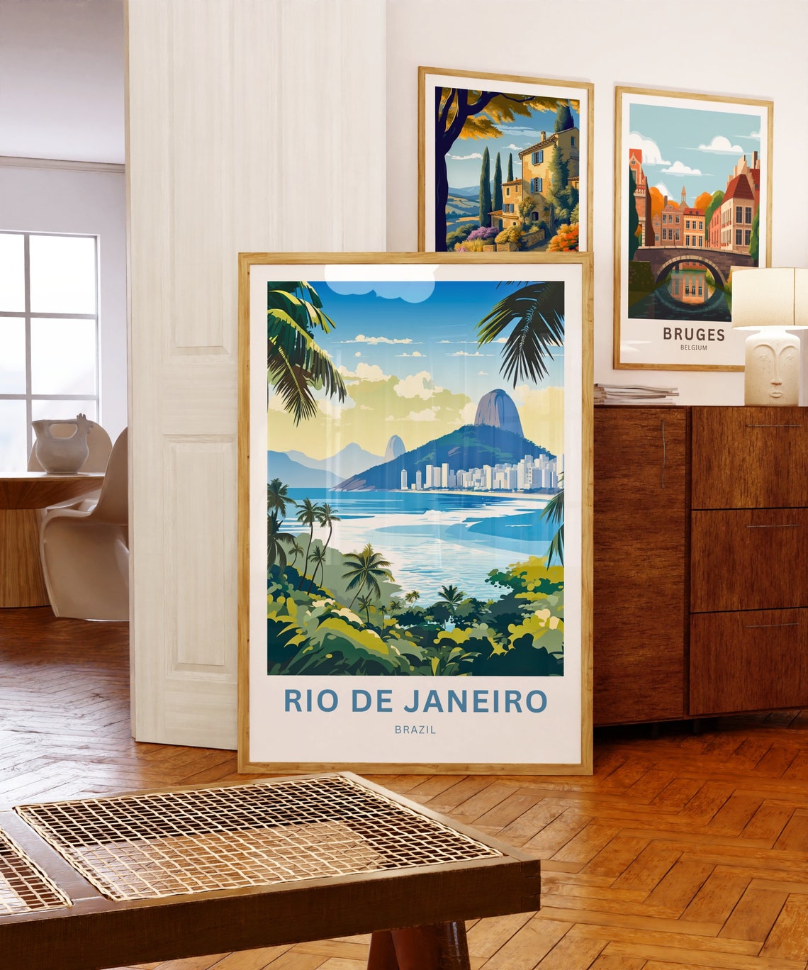 Personalized Rio De Janiero Travel Print Rio De Janiero Poster Brazil Wall Art Framed Present Gift Brazil Present - Image 5